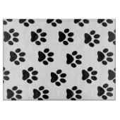 Cat Paw Prints Cutting Board Schneidebrett (Vorderseite)