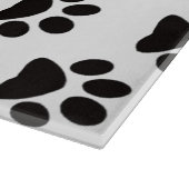 Cat Paw Prints Cutting Board Schneidebrett (Ecke)
