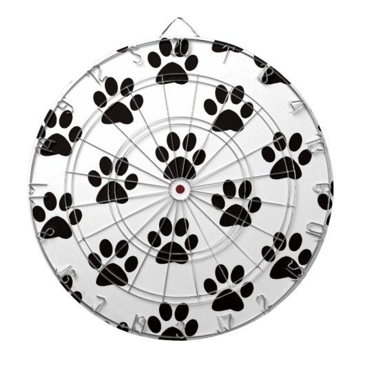Cat Paw Prints Dart Board Dartscheibe (vorne)