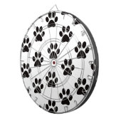 Cat Paw Prints Dart Board Dartscheibe (Vorderseite rechts)