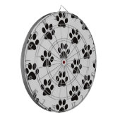 Cat Paw Prints Dart Board Dartscheibe (Vorderseite Links)