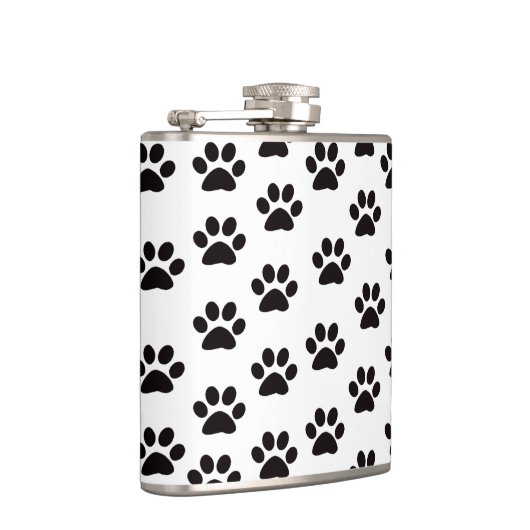 Cat Paw Prints Flask Flachmann (Rechts)