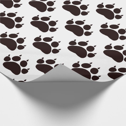 Cat Paw Prints Geschenkpapier (Ecke)