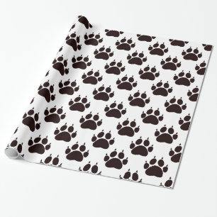 Cat Paw Prints Geschenkpapier