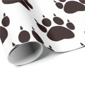 Cat Paw Prints Geschenkpapier (Rolleneckpunkt)