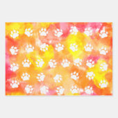 Cat Paw Prints Geschenkpapier Set (Vorderseite 3)