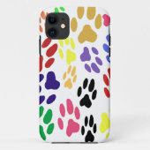 Cat Paw Prints iPhone Case (Rückseite)