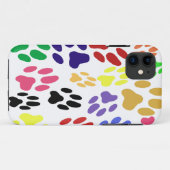 Cat Paw Prints iPhone Case (Rückseite (Horizontal))
