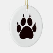 Cat Paw Prints Keramik Ornament (Rechts)