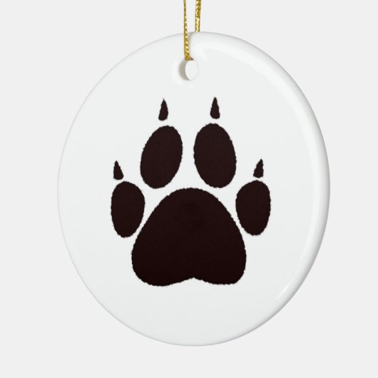 Cat Paw Prints Keramik Ornament (Links)