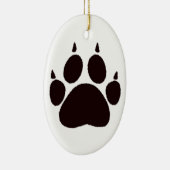 Cat Paw Prints Keramikornament (Rechts)