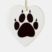 Cat Paw Prints Keramikornament (Rechts)