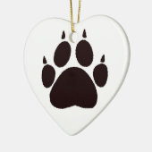 Cat Paw Prints Keramikornament (Links)