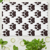 Cat Paw Prints Küchentuch (Gefaltet)