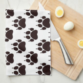 Cat Paw Prints Küchentuch (Viertel Falte)