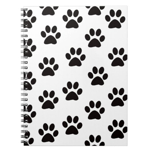 Cat Paw Prints Notebook Notizblock (Vorderseite)