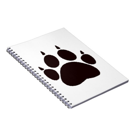 Cat Paw Prints Notizblock (Rechte Seite)