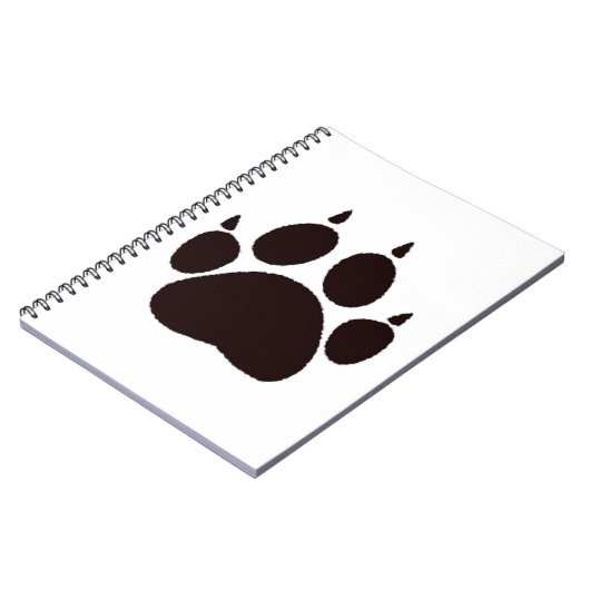 Cat Paw Prints Notizblock (Linke Seite)