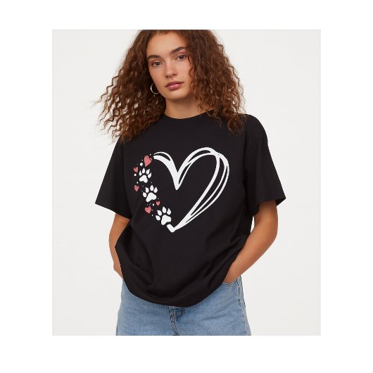 Cat Paw Prints on My Heart for cat lovers Tri-Blend Shirt