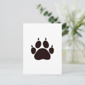 Cat Paw Prints Postkarte (Stehend Vorderseite)