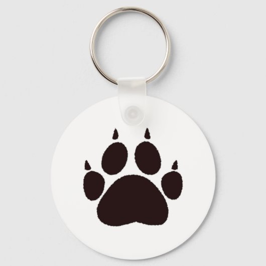 Cat Paw Prints Schlüsselanhänger (Vorderseite)