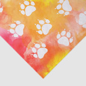 Cat Paw Prints Seidenpapier (Detail)