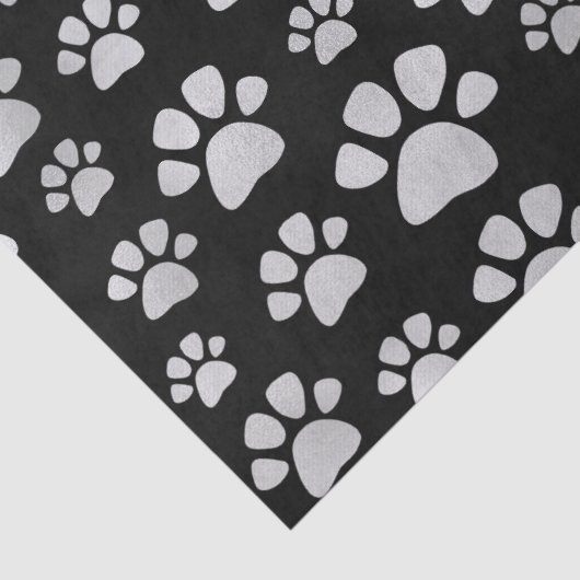 Cat Paw Prints Seidenpapier (Detail)