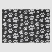 Cat Paw Prints Seidenpapier (Vorderseite)