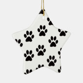 Cat Paw Prints Star Ornament (Rechts)