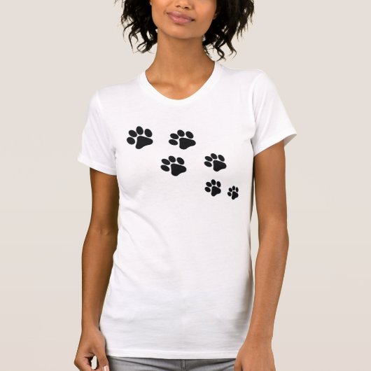 Cat Paw Prints T-Shirt (Vorderseite)
