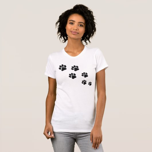 Cat Paw Prints T-Shirt (Vorne ganz)