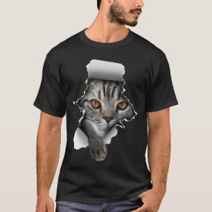 Cat Paw Torn Cat Lady Niedlich Kitten T-Shirt
