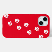 Cat Paw Trace Muster anpassbar Case-Mate iPhone Hülle (Rückseite (Horizontal))