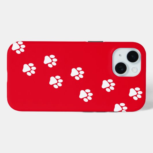 Cat Paw Trace Muster anpassbar Case-Mate iPhone Hülle (Rückseite (Horizontal))