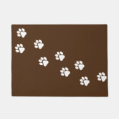 Cat Paw Trace Muster anpassbar Fußmatte (Vorderseite)