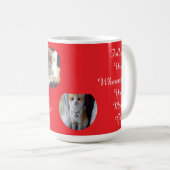 Cat Pawprint Humor Cat Photo Kaffeetasse (VorderseiteRechts)