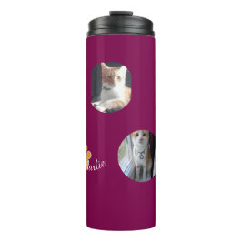 Cat Pawprint Humor Cat Photo Thermosbecher