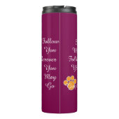 Cat Pawprint Humor Cat Photo Thermosbecher (Rückseite)