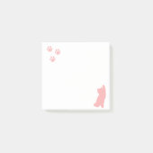 Cat Pawprints Post-it Klebezettel (Vorderseite)