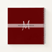 CAT-Paws für Monogramm für Notebooks mit Thread-Jo Notizblock (Rückseite)