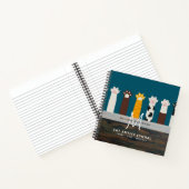 CAT-Paws für Monogramm für Notebooks mit Thread-Jo Notizblock (Innenseite)