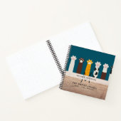 CAT-Paws für Monogramm für Notebooks mit Thread-Jo Notizblock (Innenseite)