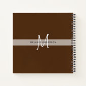 CAT-Paws für Monogramm für Notebooks mit Thread-Jo Notizblock (Rückseite)