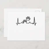 Cat Paws Heartbeat Dog Geschenke Postkarte (Vorne/Hinten)