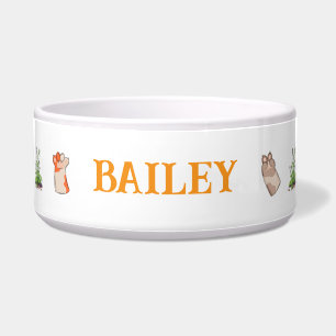 Cat Paws Keramik Pet Bowl Napf