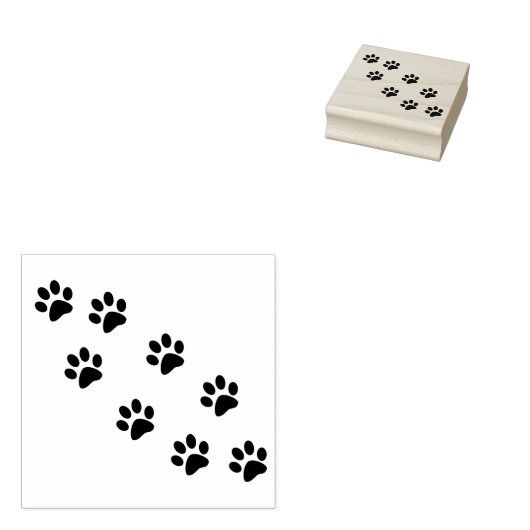 Cat Paws Muster Niedlich Gummistempel (Stempel)