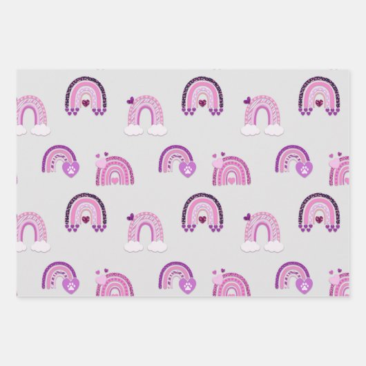 Cat Paws Pattern Geschenkpapier Set (Vorderseite 2)