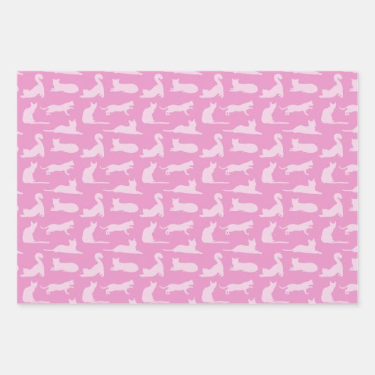 Cat Paws Pattern Geschenkpapier Set (Vorderseite)