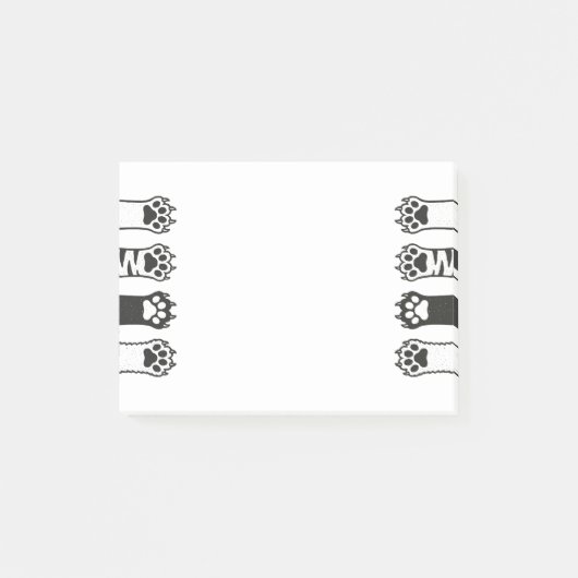 Cat Paws Post-it Klebezettel (Vorderseite)