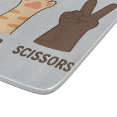 Cat Paws Rock Paper Scheren Schneidebrett (Ecke)